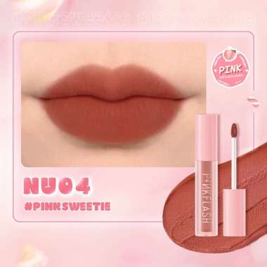 PINKFLASH PinkSweetie Fuzzy-Soft Velvet Matte Lip Clay Lipstik NU04