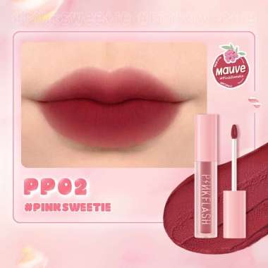 PINKFLASH PinkSweetie Fuzzy-Soft Velvet Matte Lip Clay Lipstik PP02