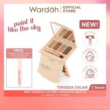 Wardah Colorfit Quad Eye Palette - Eyeshadow 4 in 1 Pigmented 01
