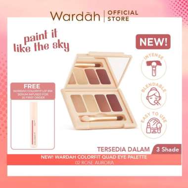 Wardah Colorfit Quad Eye Palette - Eyeshadow 4 in 1 Pigmented 02