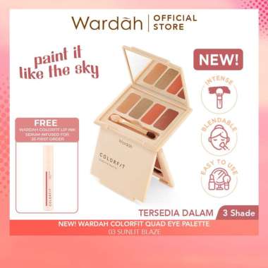 Wardah Colorfit Quad Eye Palette - Eyeshadow 4 in 1 Pigmented 03