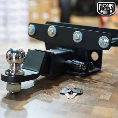 Hitch Towing Set Mobil Jeep JL & JK set dengan Kunci JEEP JL