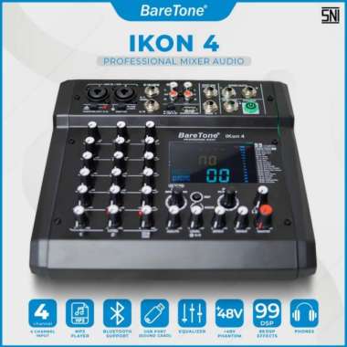 Mixer Audio Baretone Ikon 4 - Professional Mixer 4 Channel