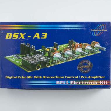 Kit Digital Echo PreAmplifier Tone Control BSX-A3 Sanjaya BGR Hitam