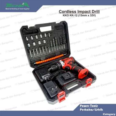 Cordless Impact Drill Mesin Bor Impact Baterai KKO KK12 32V