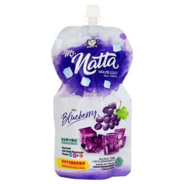 SIDORE MR NATTA JELLY 126ml NATA DE COCO HONEY PEACH LECI BLUEBERRY MR.NATTA MAKANAN MINUMAN JELI RI