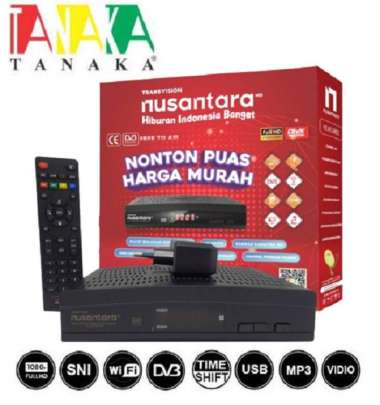 Receiver Tv Parabola Tanaka Nusantara Merdeka KU BAND DVB Full HD Tranvision