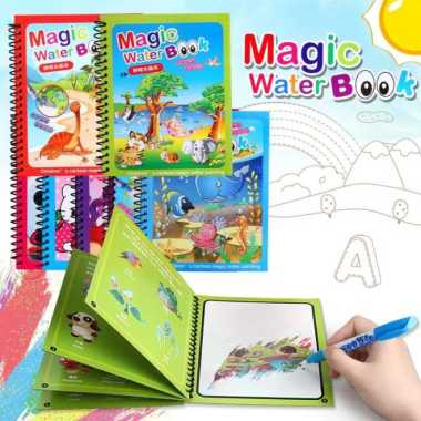 MAGIC WATER BOOK BUKU AJAIB MEWARNAI MENGGAMBAR WARNA BUKU GAMBAR ANAK Cowok