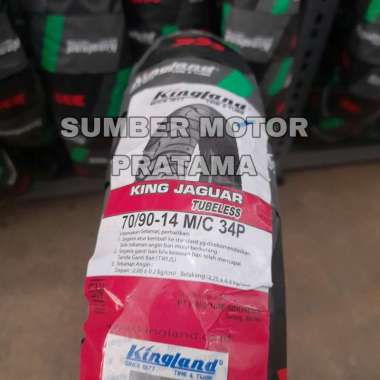Ban motor tubeless kingland King jaguar 70/90-14