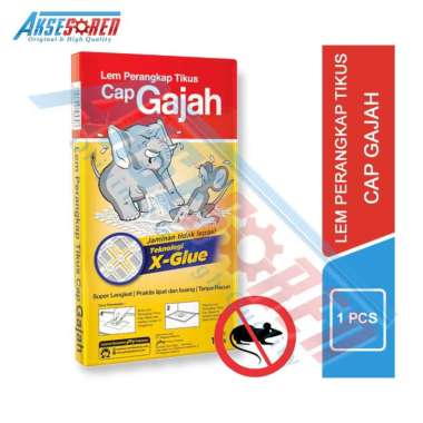 Aksesoren Lem Perangkap Tikus Cap Gajah [1 Pcs] / X-Glue Jebakan Tikus Sekali Pakai / Lem Super Leng