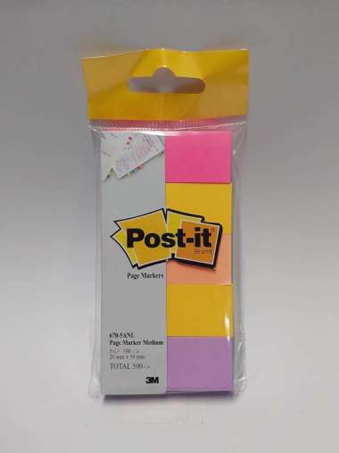 POST-IT PAGE MARKER ASSORTED