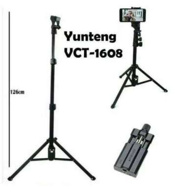 3in1 Tripod Tomsis Tongsis Yunteng VCT-1608 Kuat Bluetooth Shutter