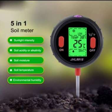 Alat Ukur Ph Tanah // Digital Soil Analyzer // Tester Ph Tanah 5 in 1