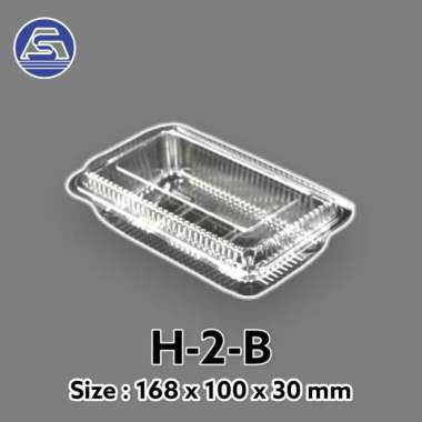 Container/ Mika Plastik H-2-B Transparan - 100 Pcs