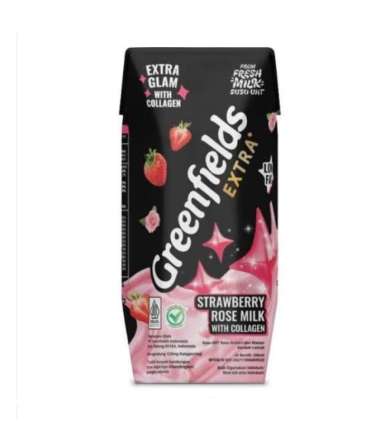 GREENFIELDS UHT EXTRA S/BERRY ROSE 200ML