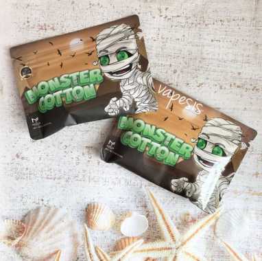 Monster Cotton Fiber Premium Kapas Vape Organic Organik Authentic Monster Cotton