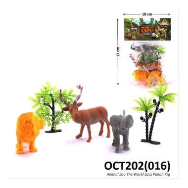 MAINAN ANAK BINATANG KARET MENGENAL HEWAN LIAR DIHUTAN ZOO THE WORLD OF ANIMALS OCT202