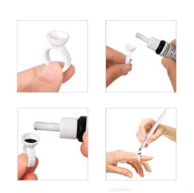 Ring Glue Eyelash Extension Cincin Lem Tinta Wadah Eyelashes Ink Cup Bulu Mata Palsu Tatakan Sambung