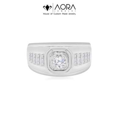 GIA Diamond Man Ring E Colour IF Clarity 9MR44