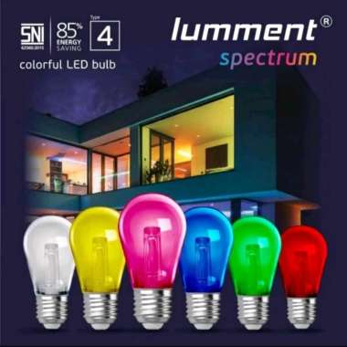 Lampu led warna dekorasi LUMMENT spectrum type 4 E27 / Lampu dekorasi led warna lumment spectrum typ