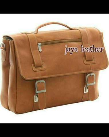 Bossindo tas laptop kulit asli/tas pria kulit asli garut.01 Orange