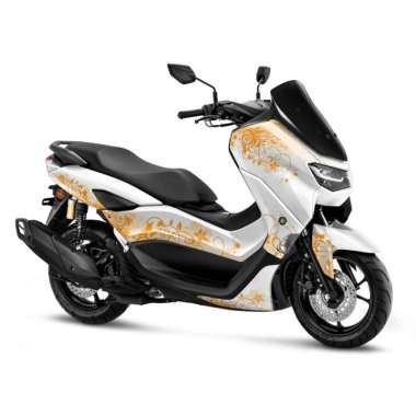 Stiker Decal Full body Nmax Old 2015-2019 New 2020-2023 Batik Floral Old Nmax Orange