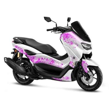 Stiker Decal Full body Nmax Old 2015-2019 New 2020-2023 Batik Floral New Nmax Pink