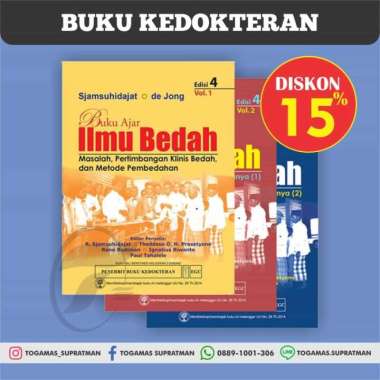 Paket Buku Ajar Ilmu Bedah (Vol. 1 2 3) Ed 4 - Sjamsuhidajat, De Jong