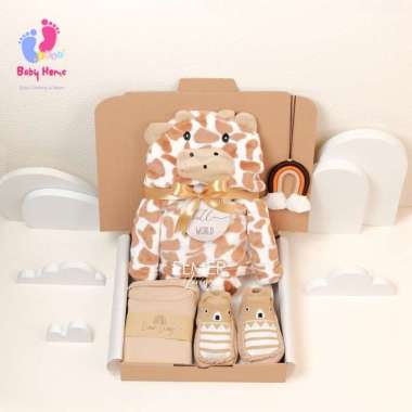 Blanket Series Hampers Bayi Newborn Baby Gift Set Blanket Coklat