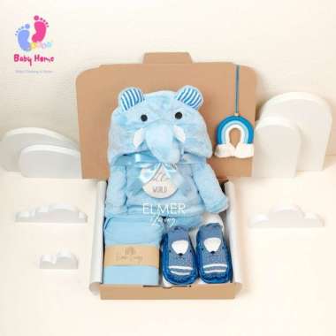 Blanket Series Hampers Bayi Newborn Baby Gift Set Blanket Biru