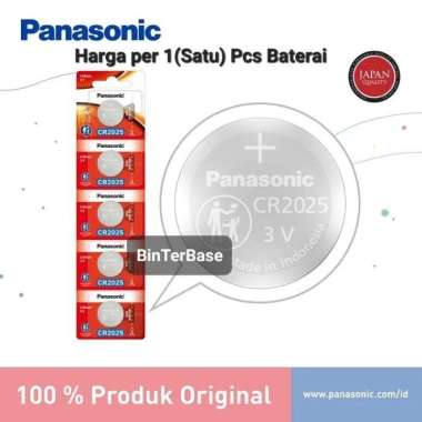Baterai lithium Panasonic 3V CR2025 baterai kancing cr 2025