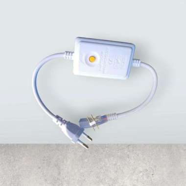 modul adaptor led strip lampu selang kedip kedip 8 mode 2 pin Putih