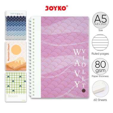 Buku Tulis Catatan Bergaris Ruled Notebook Joyko NB-724 Bloom