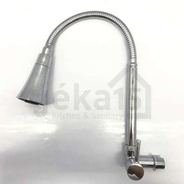 KRAN SINK FLEXIBLE CHROME Kran Sink Tembok