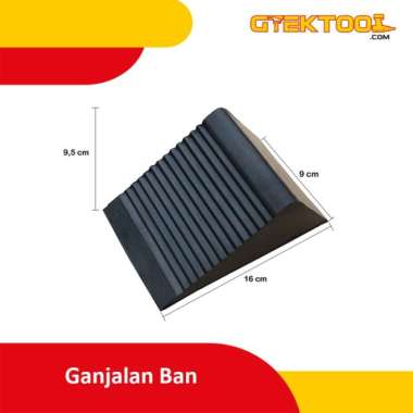 Karet Ganjalan Parkir Ban Ganjal Mobil Rubber Wheel Parking Chock