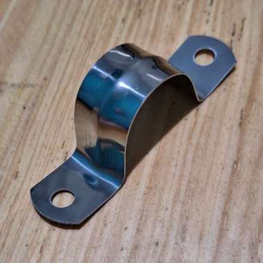 Klem Pipa 3/4 inch Stainless Steel 201 Pipe Clamp Tahan Karat Anti Korosi untuk Menempelkan Pipa Pra