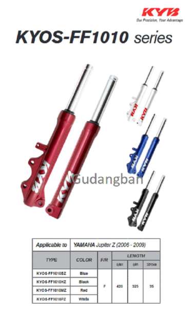 KYOS-FF1010 Series BIRU SHOCKBREAKER KAYABA ZETO 420mm KYB ORIGINAL SHOCK ABSORBER JUPITER Z