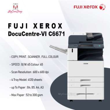 MESIN FOTOCOPY FUJI XEROX DOCUCENTRE-VI C6671 65PPM COLOUR - LIKE NEW