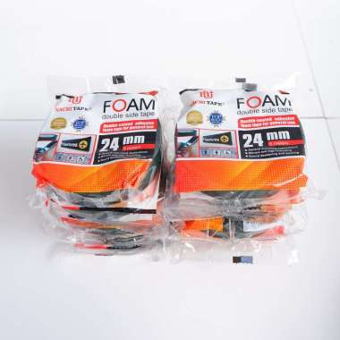 Isolasi Bolak Balik Foam Nachi 24mm Double Foam Tape Tebal - 12 Buah