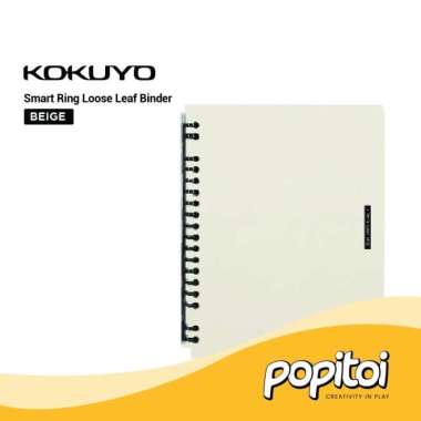 Kokuyo Smart Ring Loose Leaf Binder B5 Notebook Buku Tulis 360 Lipat BEIGE