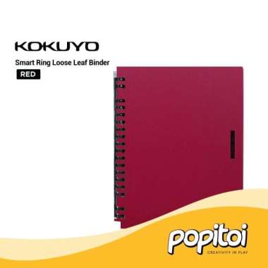 Kokuyo Smart Ring Loose Leaf Binder B5 Notebook Buku Tulis 360 Lipat RED