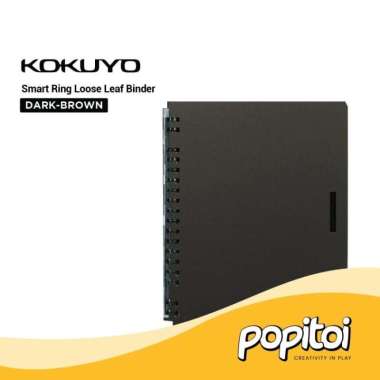 Kokuyo Smart Ring Loose Leaf Binder B5 Notebook Buku Tulis 360 Lipat DARK-BROWN