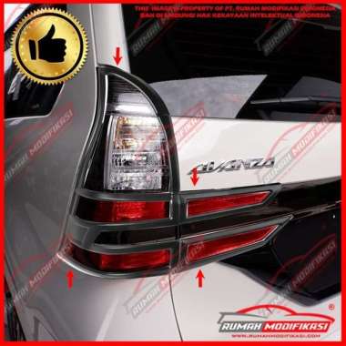 GARNISH STOP LAMP - GARNISH LAMPU STOP - TOYOTA AVANZA 2019-ON - BLACKS