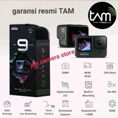 GOPRO HERO 9 BLACK ORIGINAL & BERGARANSI , HERO9 ACTIONCAM GARANSI TAM