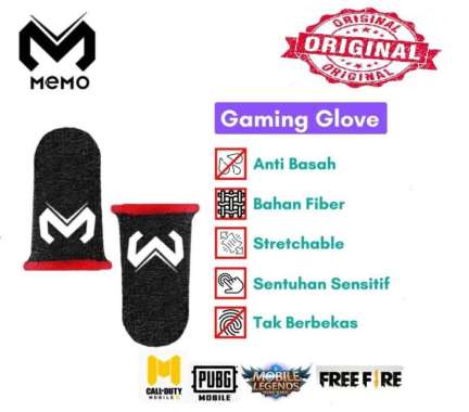 MEMO Original Sarung Jempol Gaming Finger Sleeve Anti Air Jempol