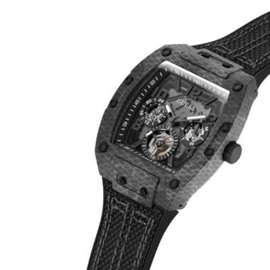 GUESS Watches GW0422G2 Original PHOENIX - Jam Tangan Pria - Analog Black Silicone