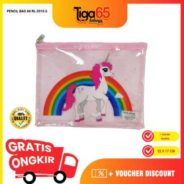 365 Map File Dokumen Organizer Map Kartun Map Mika Zipper / PENCIL BAG A6 RL-2015-3 pensil
