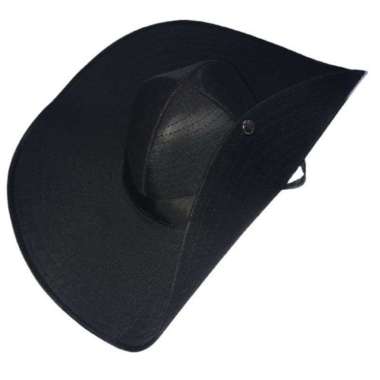 Topi petani lebar topi mexico Hitam