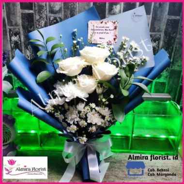Bouquet bunga mawar asli segar cocok untuk hadiah/gift | Hand Bouquet 1