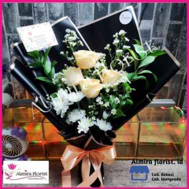 Bouquet bunga mawar asli segar cocok untuk hadiah/gift | Hand Bouquet 2